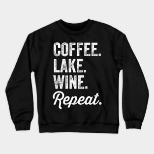 Coffee Lake Wine Repeat Crewneck Sweatshirt